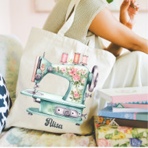 Pretty Blue Sewing Machine