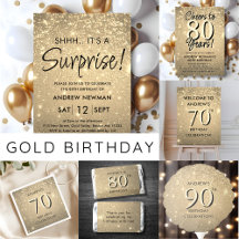 Elegant Gold Birthday