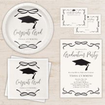 Black Bow Graduation Party