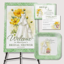 Yellow Floral Bridal Shower Suite