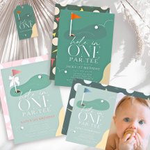 Hole in One Golf Course 1st Birthday Collection