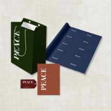 Minimal PEACE Holiday Collection