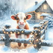 Festive Farm Animals Christmas