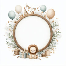 Lion Photo Frame - Birthday collection