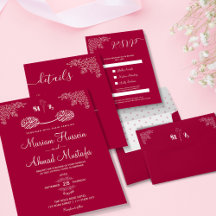 Modern Minimal Calligraphy Islamic Nikah Wedding