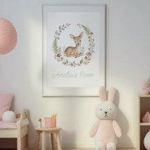 Whimsical Woodland Nursery Decor & Wall Art