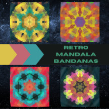 Retro Mandala Bandanas