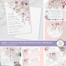 A Little Wildflower Pastel Floral Baby Shower