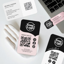 Connect With Us QR Code Logo Social Media Icons