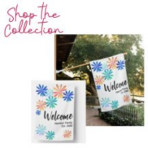 Modern Watercolor Flowers Home Decor