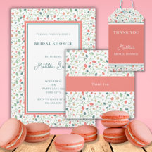 Coral and Blue wildflowers