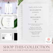 Together with their Families Minimal Wedding