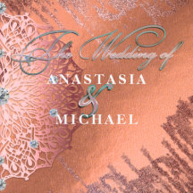 Rose Gold Luxury Glam Elegant Stylish Wedding