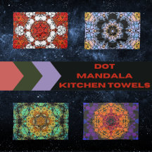 Dot Mandala Kitchen Towels