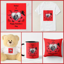 Happy Valentine's Day Romance Cupid in Love Red 