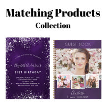 Birthday party - purple glitter sparkles