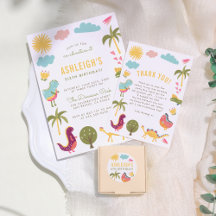 Cute Dinosaur Gender-Neutral Birthday Party