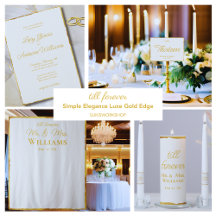 Till Forever - Simple Elegance Luxe Gold Edge