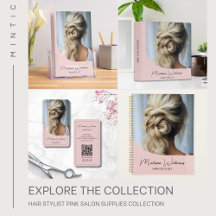 Hair Stylist Pink Salon Supplies Collection