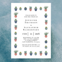 Desert Plants Wedding