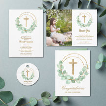 GOLD CROSS EUCALYPTUS WREATH COLLECTION