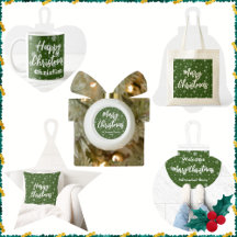 Christmas white snowflake pattern green background