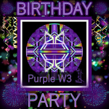 Purple W3 Party Birthday & gifts