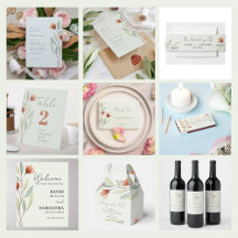 Watercolors Bouquet Wedding Collection