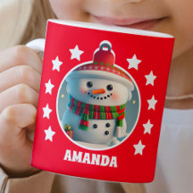 snowman christmas personalized kids gifts