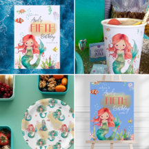 Kids Under the Sea Girly Mermaid Birthday Suite 