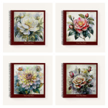 Watercolor Flowers Notebooks