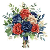 Beautiful Watercolor Floral Bouquet