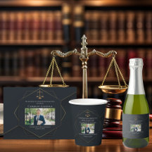Elegant Law School Graduation Party Favors & Cards