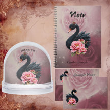 A touch of rose and swan's glow.