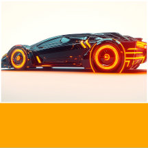 Neon Orange Solid Color