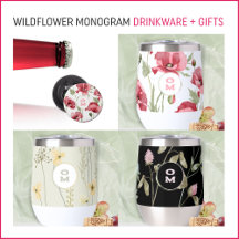 Wildflower Monogram Drinkware + Gifts