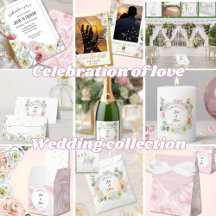 Celebration of love with Soft Watercolor roses