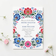 Polish Folk Traditional Floral Wedding