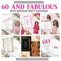 60 and Fabulous 60th Birthday Party Collection