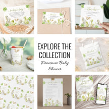 Watercolor Dinosaur Baby Shower