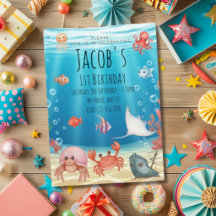 Blue sea creatures Collection