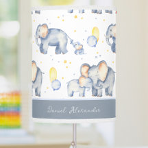 Cute Baby Elephant with Mommy Watercolor