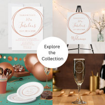 30 and fabulous birthday theme rose gold party