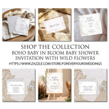Boho Baby in Bloom Baby Shower with Wild Flowers