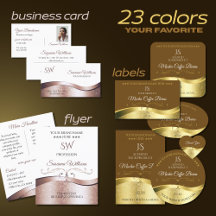 Product Labels Wavy Shimmer Decoration Luxury