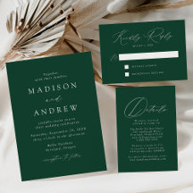 Modern Elegance Green Wedding Collection