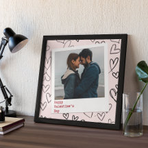 Happy Valentines day modern stylish romantic photo