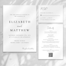 Minimalist Hand Lettered Wedding Collection