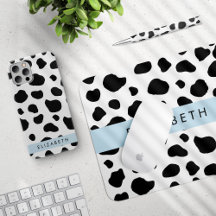 Black Cow, Blue - Home Decor Collection