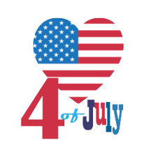 Happy 4th of July USA Greeting Card & Invitation